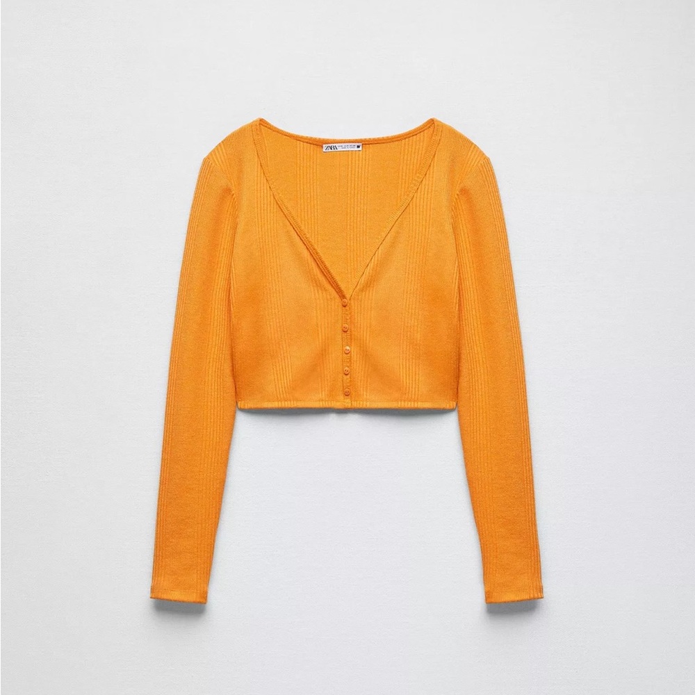 Zara ribbed cropped jacket